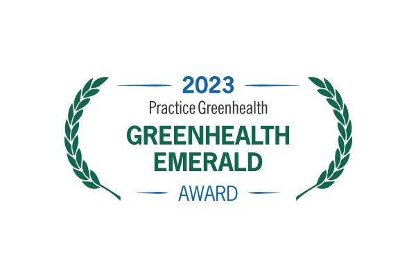 2023 Practice Greenhealth Emerald Award Logo