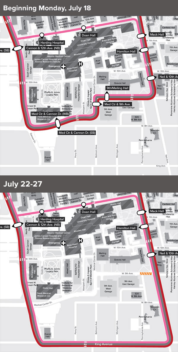 Medical Center - 9th Ave. Closure & Cabs Reroutes 