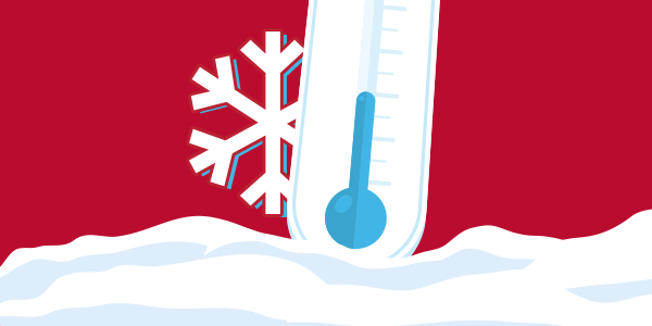 thermometer and snowflake