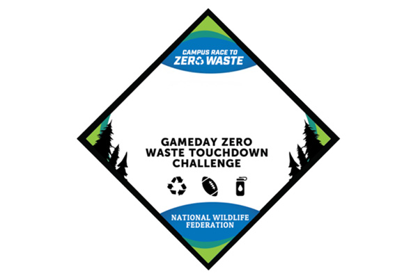 Campus Race to Zero Waste Football Logo