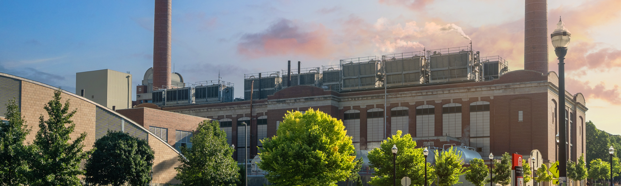 Banner image of the McCracken Power Plant