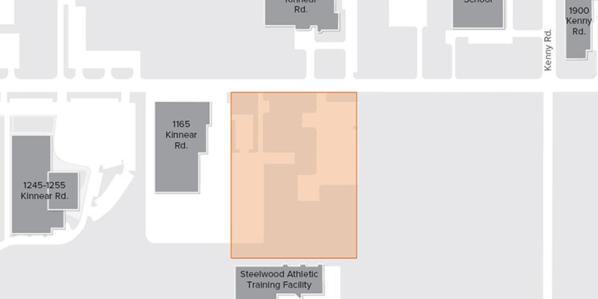 a map showing the area of impact