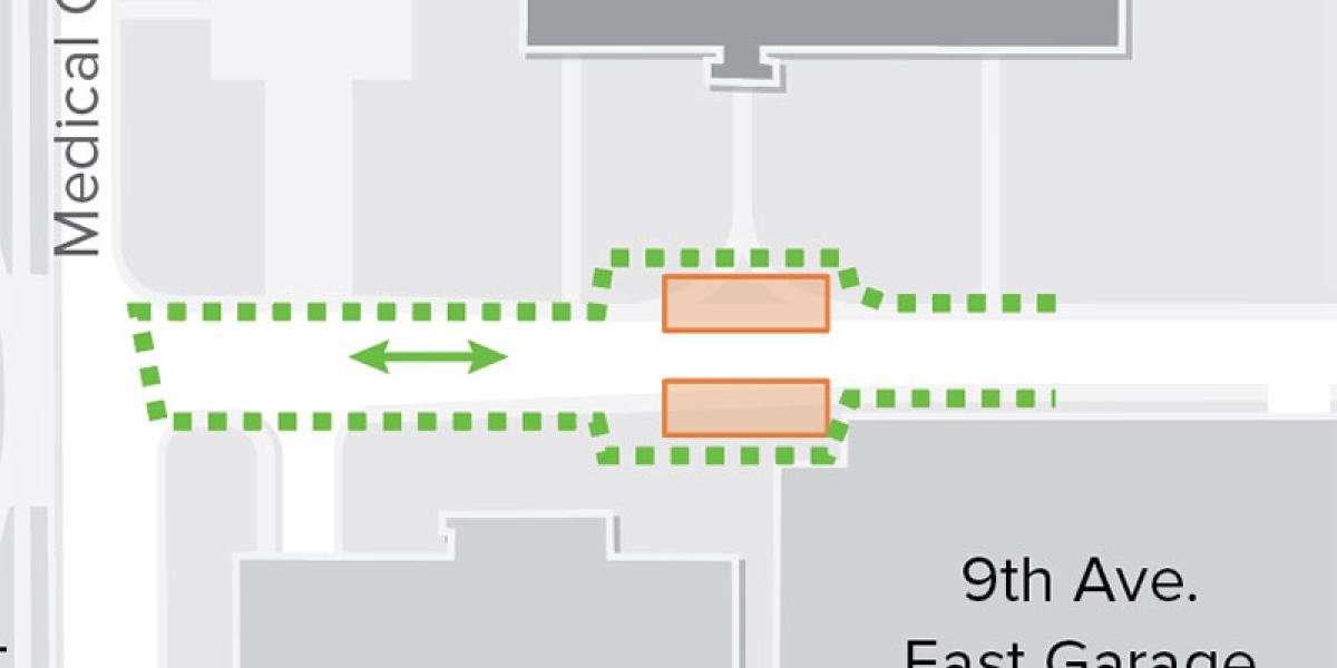 a map showing the area of impact