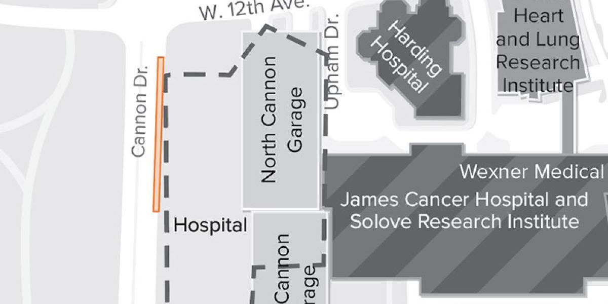 a map showing the area of impact