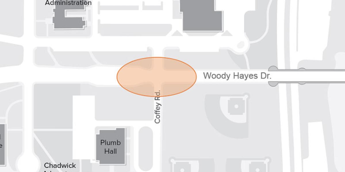 a map showing the area of impact