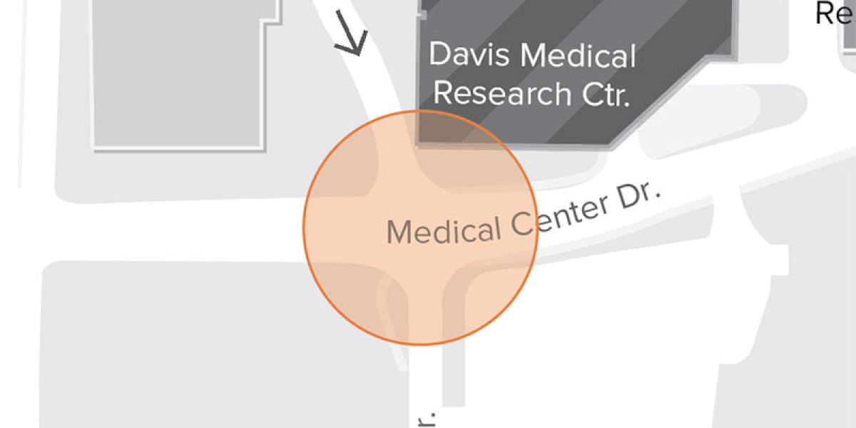 a map showing the area of impact