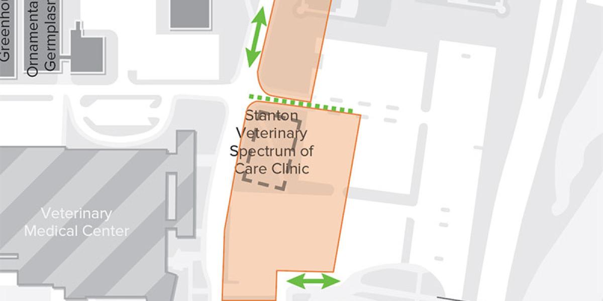 a map showing the area of impact