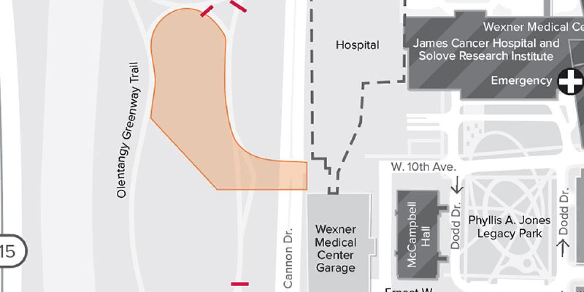 a map showing the area of impact