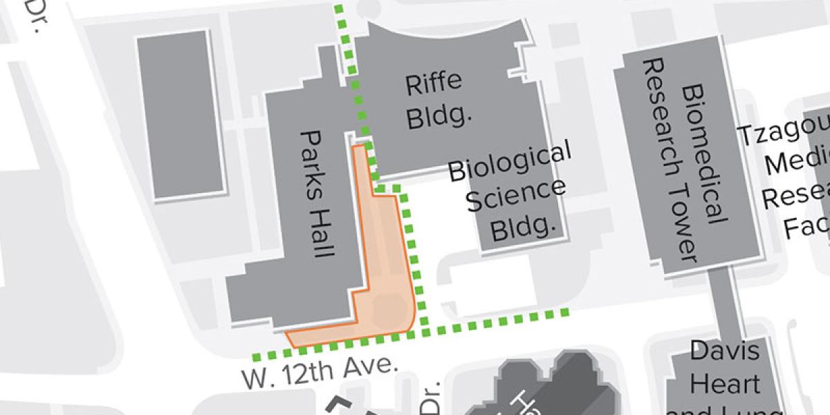 a map showing the area of impact