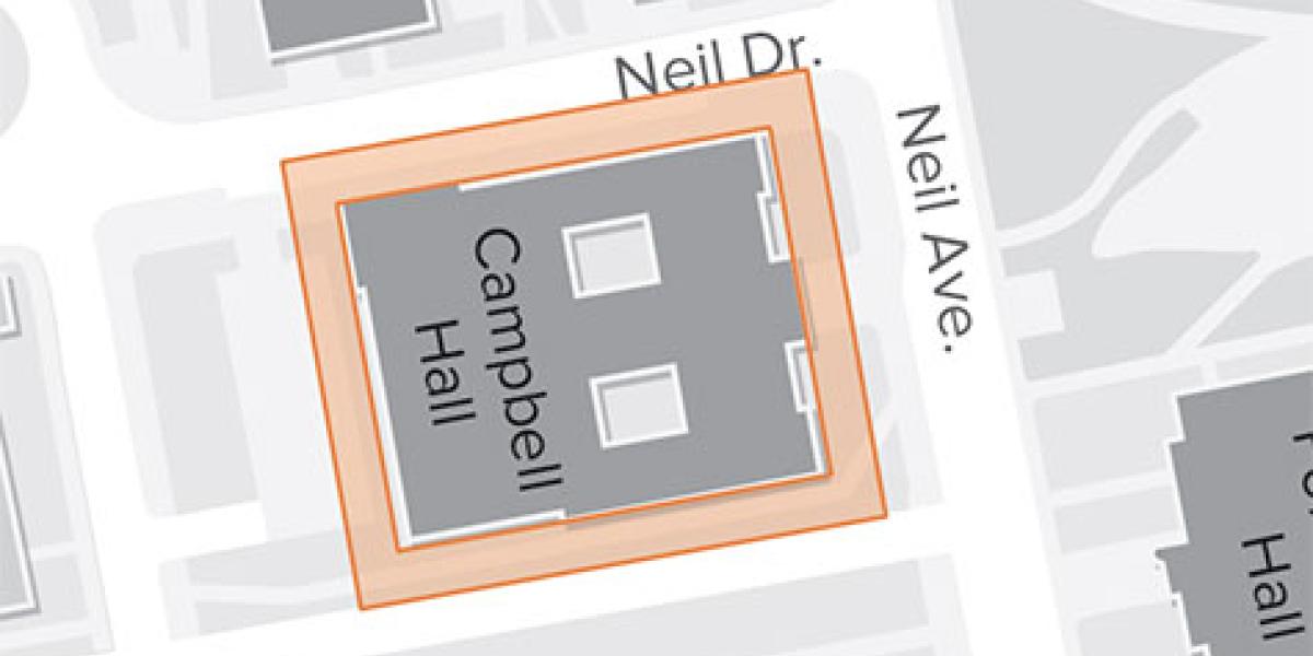 map showing area of impact