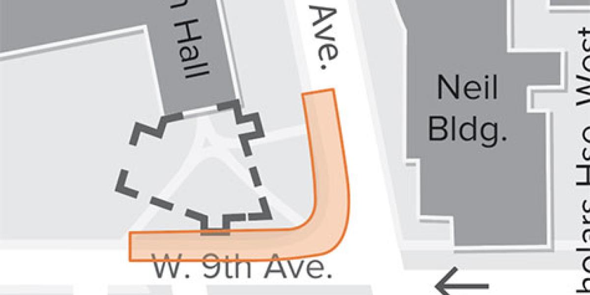 map showing area of impact