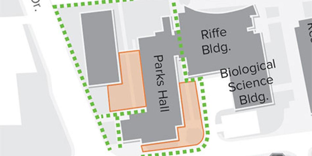 map showing area of impact