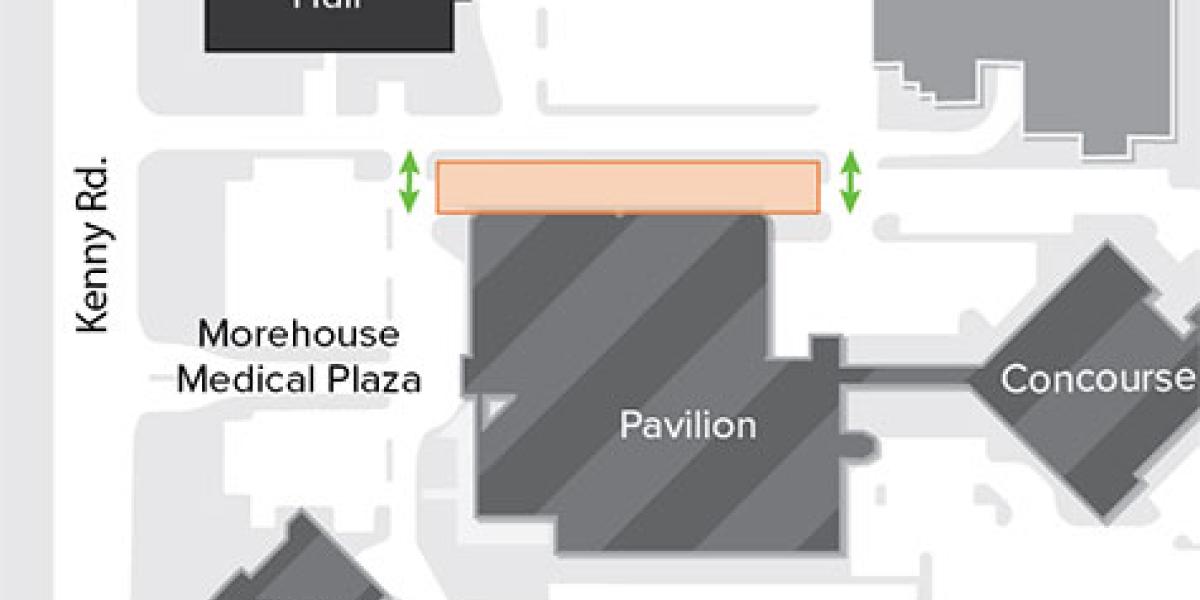 map showing area of impact