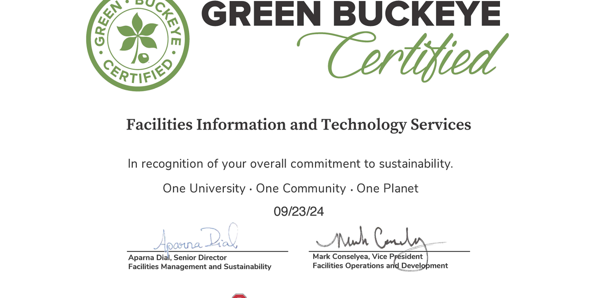 Green Buckeye Certification FITS