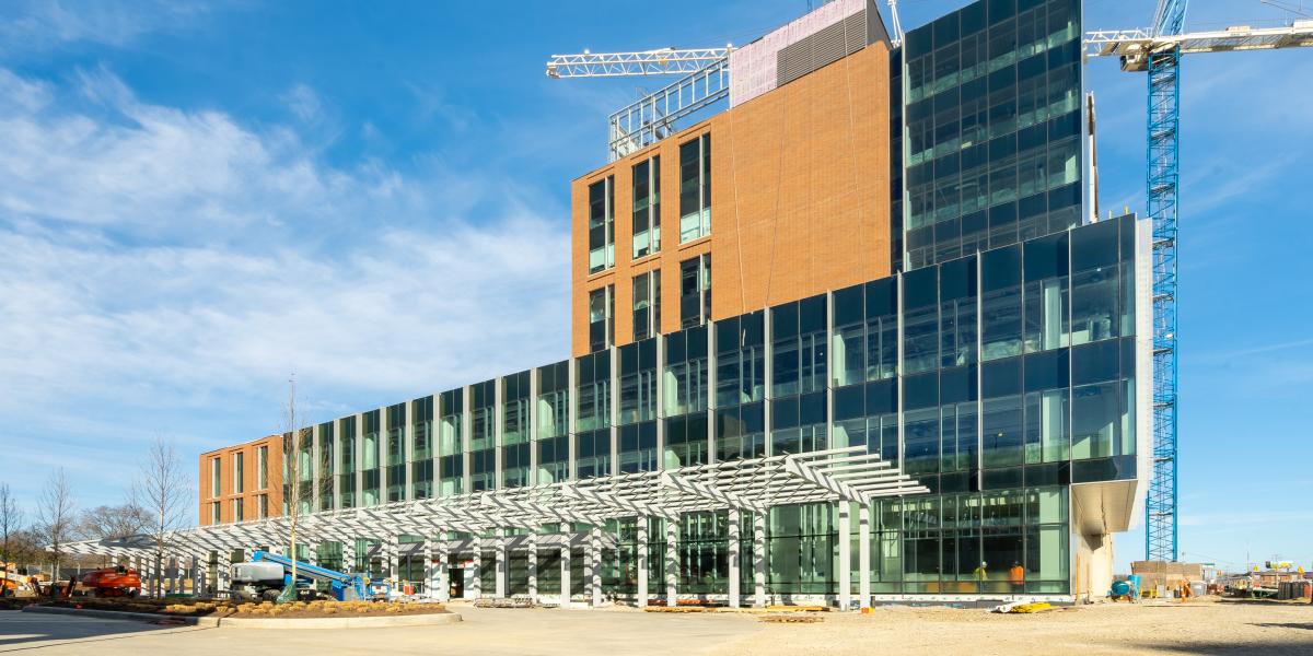 exteior view of outpatient care building construction