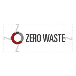 Zero waste graphic defined by clear space