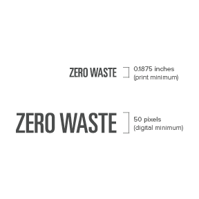 Zero Waste Graphic sizing requirements