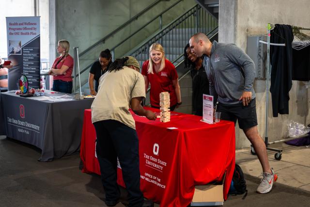 FOD member learning about Buckeye Wellness