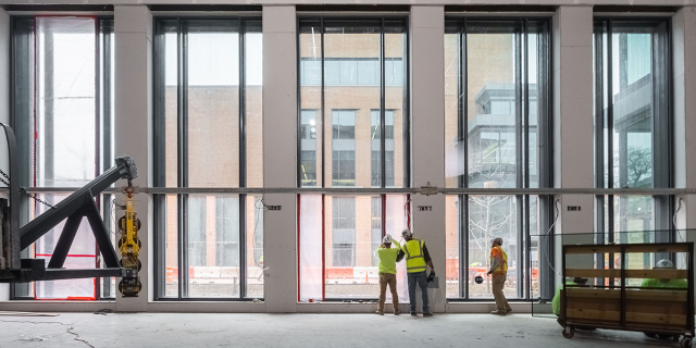 Photo of construction in the Arts District