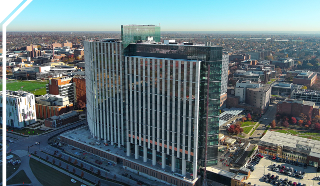 Inpatient Hospital aerial photo