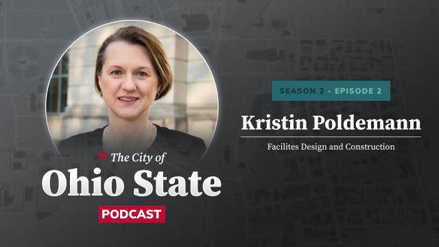 City of Ohio State Podcast Graphic with Kristin Poldemann