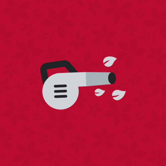 Icon of a leaf blower