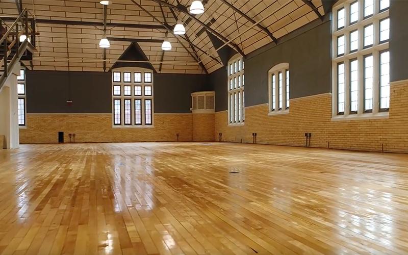 Completed interior.