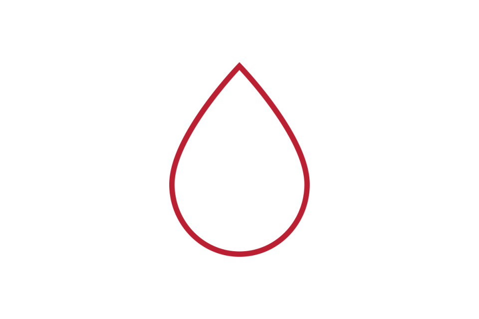 Icon of a water droplet