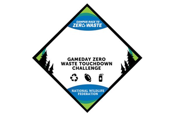 Campus Race to Zero Waste Football Logo