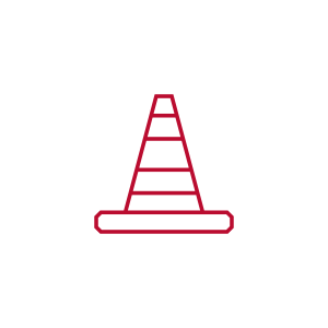 Icon of a construction cone