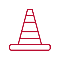Icon of a traffic cone