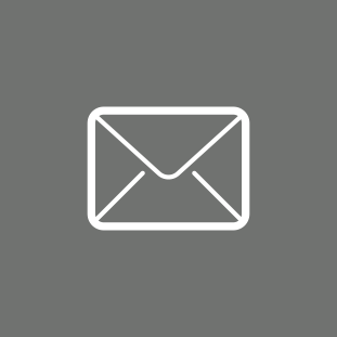 Envelope icon on a grey background